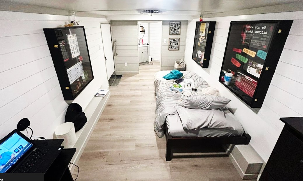 The HIPS Trailer, which simulates a teenager's bedroom